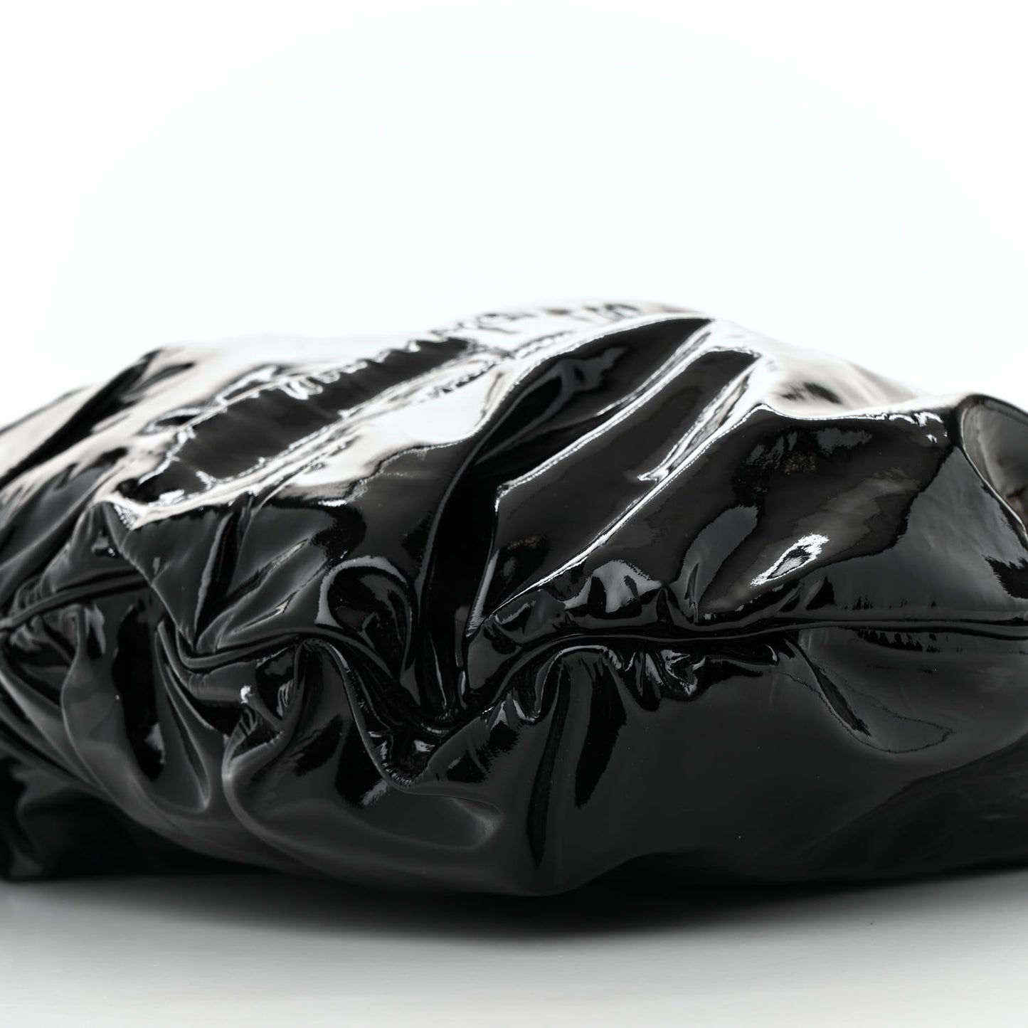 Patent Large Hysteria Top Handle Bag  Black