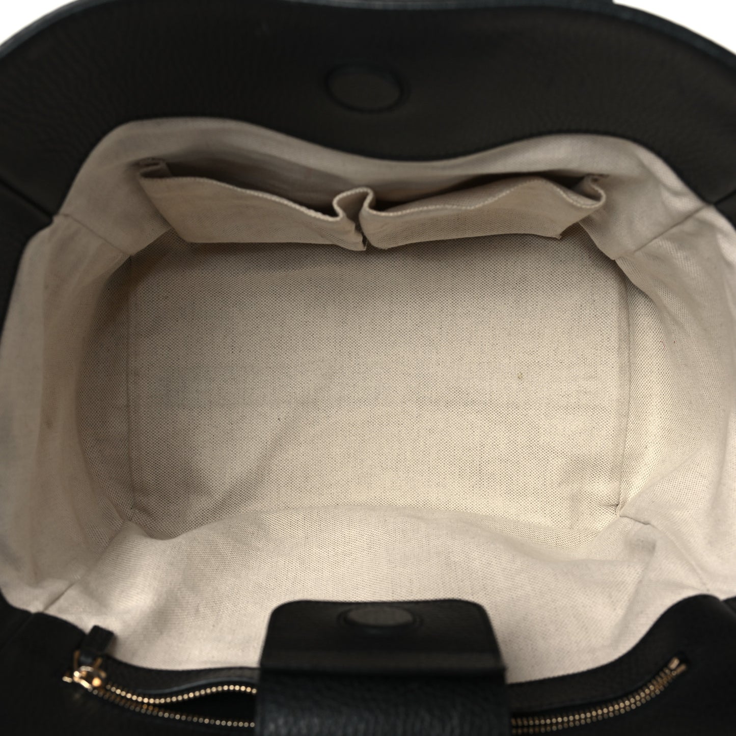 Pebbled Calfskin Small Swing Tote Black