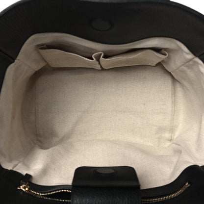 Gucci Pebbled Calfskin Small Swing Tote Black 5 of 9