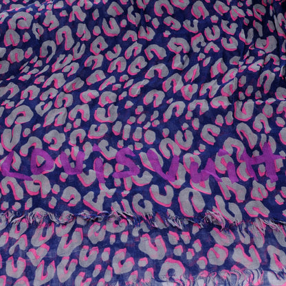 Louis Vuitton Sprouse Leopard Shawl Scarf Blue Nuit 1 of 7