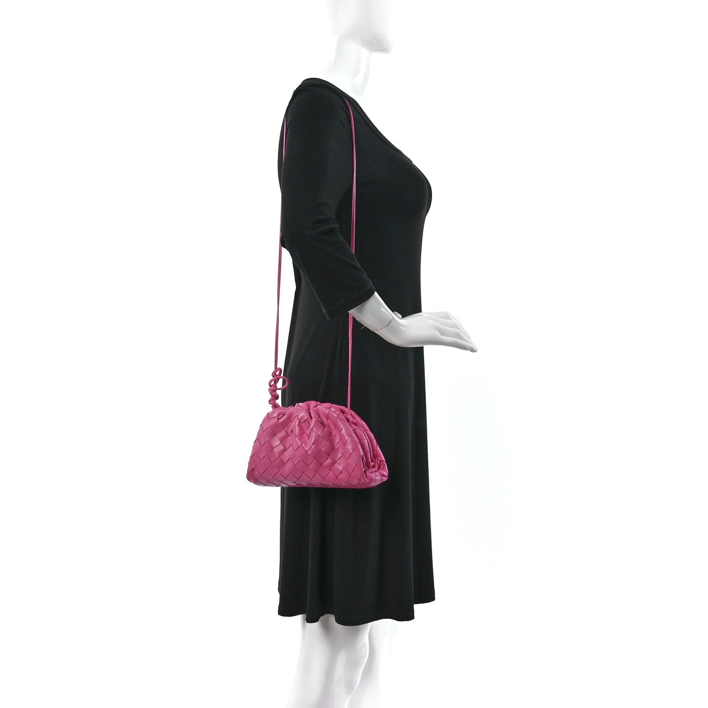 Nappa Intrecciato The Mini Pouch Rosa Shock