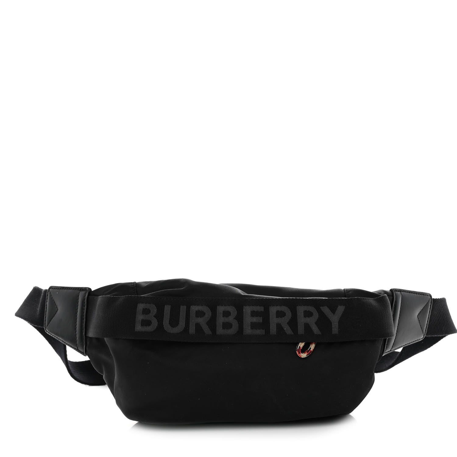 Burberry Nylon Logo Bum Bag Black 1 of 9