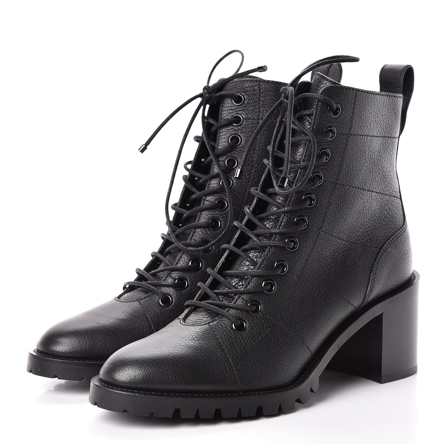 Jimmy Choo Grainy Calfskin Cruz 65 Ankle Booties 38.5 Black 3 of 10