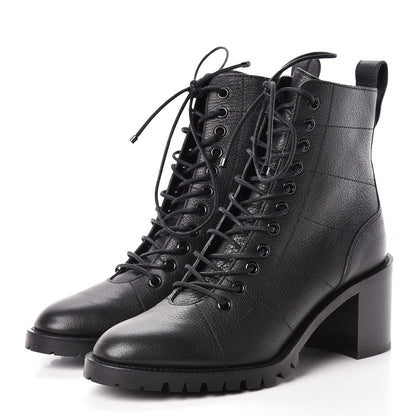 Jimmy Choo Grainy Calfskin Cruz 65 Ankle Booties 38.5 Black 3 of 10