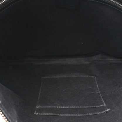 Gucci Soft GG Supreme Monogram Appia Calfskin Web East West Messenger Bag Black Grey 5 of 18