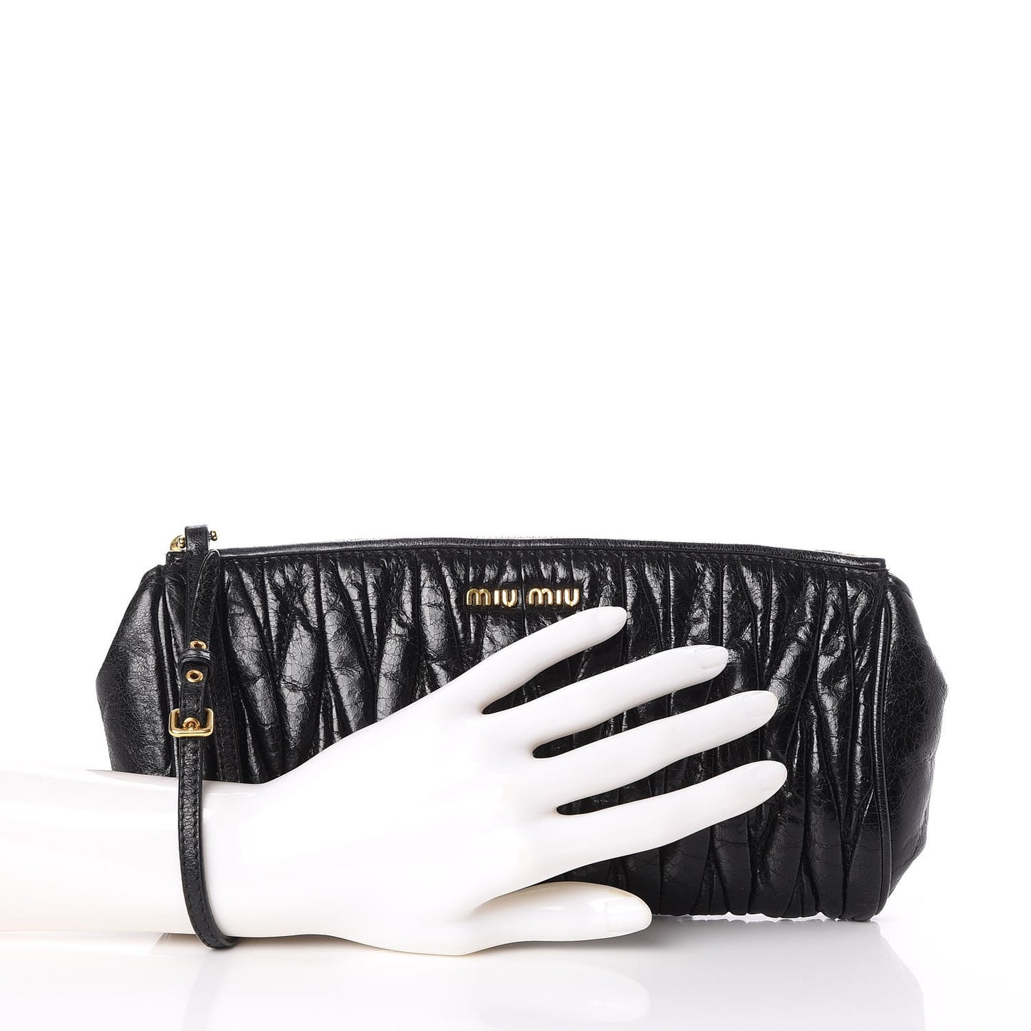 Nappa Matelasse Clutch Nero Black