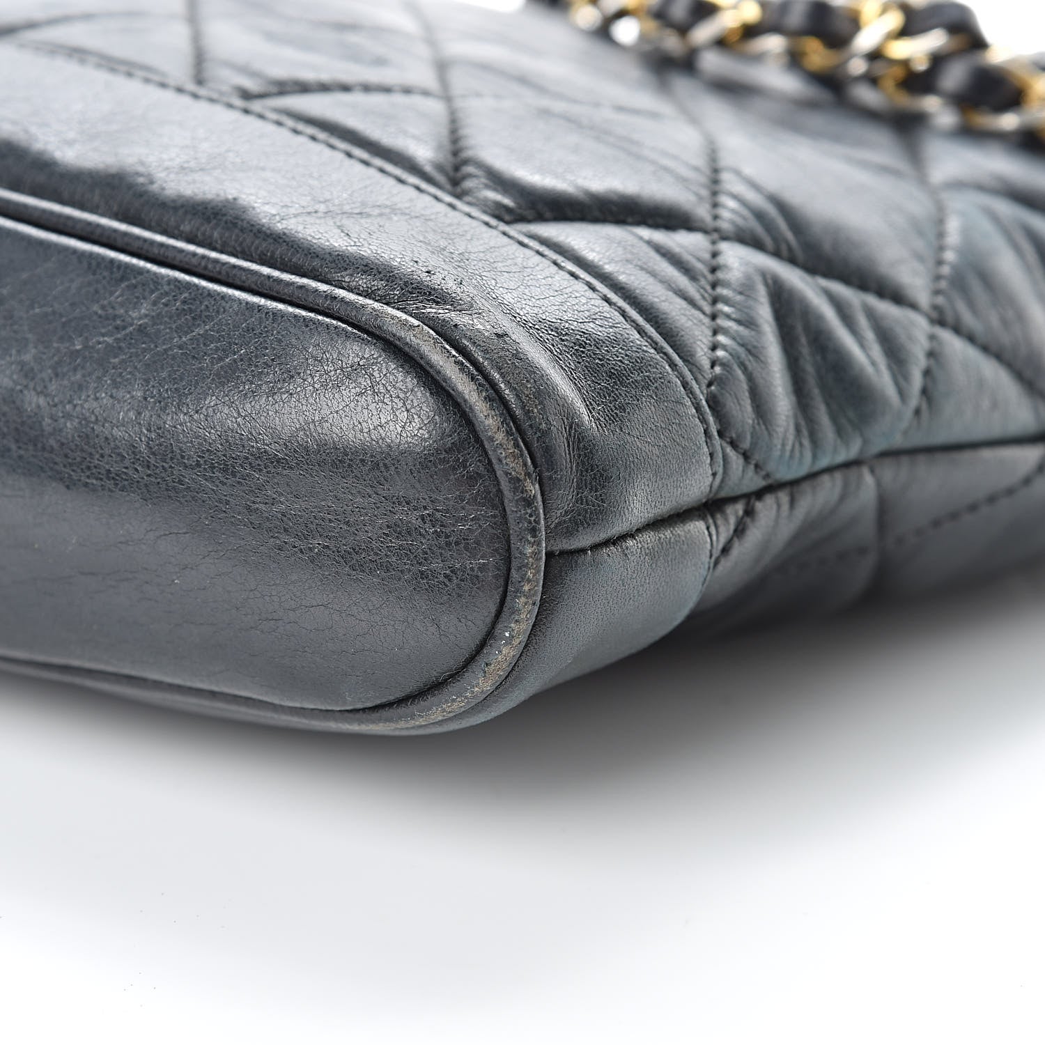 Chanel Lambskin Quilted Shoulder Bag Black 11 of 13
