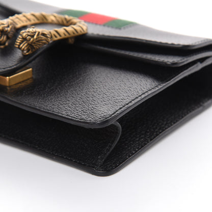 Gucci Calfskin Web Mini Dionysus Shoulder Bag Black 9 of 11