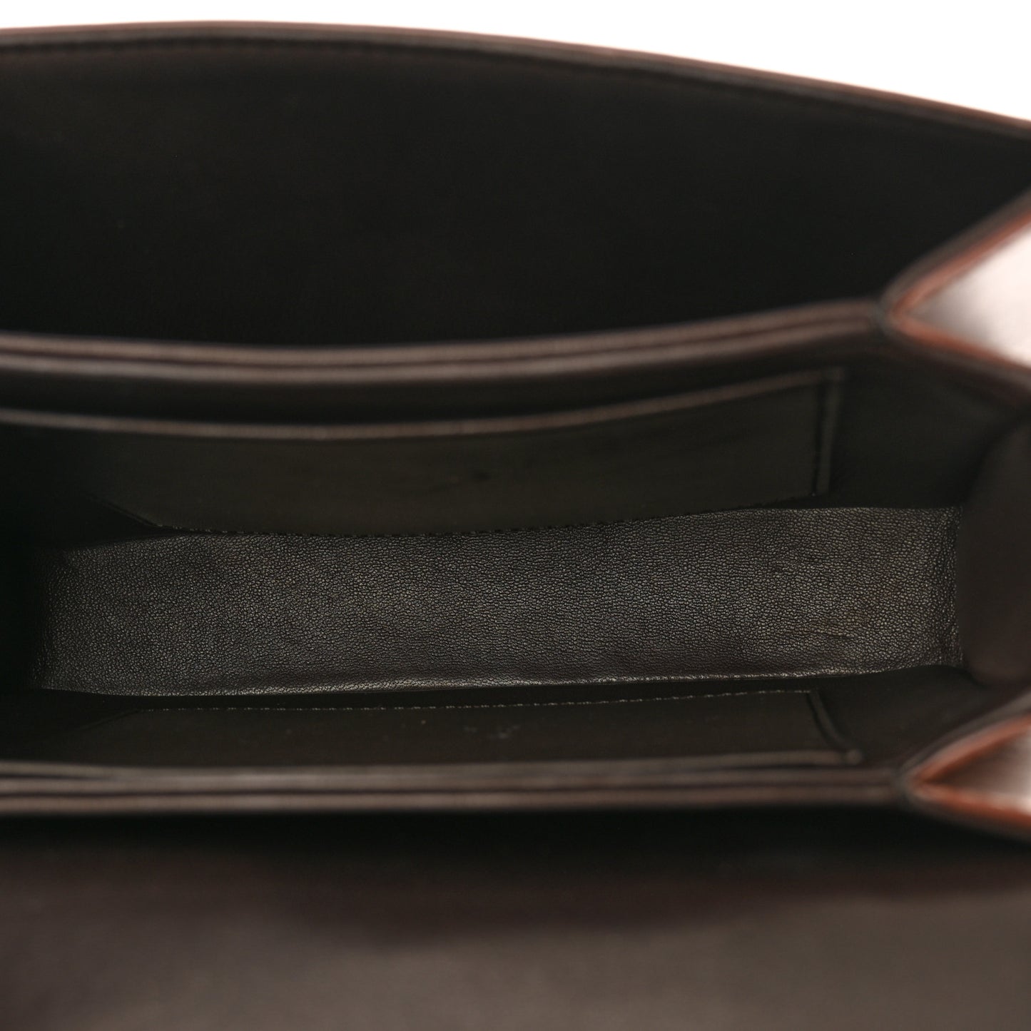 Polished Saddle Calfskin The Sofia 8.75 Crossbody Cherry Wood