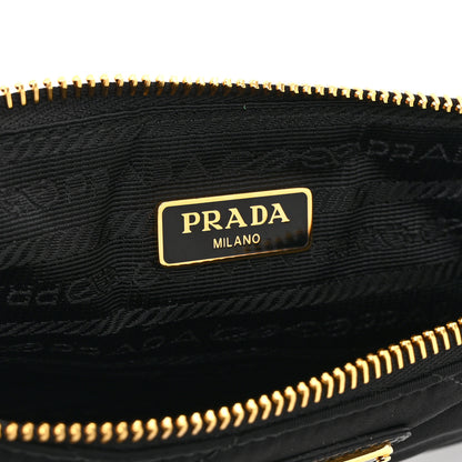 Prada Re-Nylon Tessuto Impuntu Quilted Re-Edition 1995 Chaine Pouch Black 11 of 19
