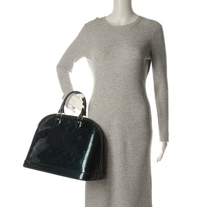 Louis Vuitton Vernis Alma GM Blue Nuit 2 of 9