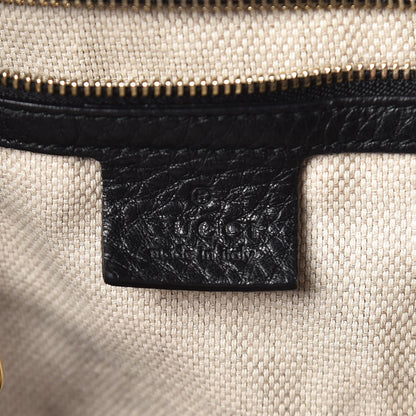 Gucci Pebbled Calfskin Medium Soho Shoulder Bag Black 6 of 12