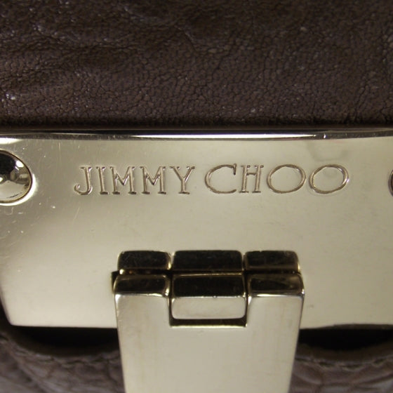 Jimmy Choo Drummed Leather Riki Mink 7 of 10