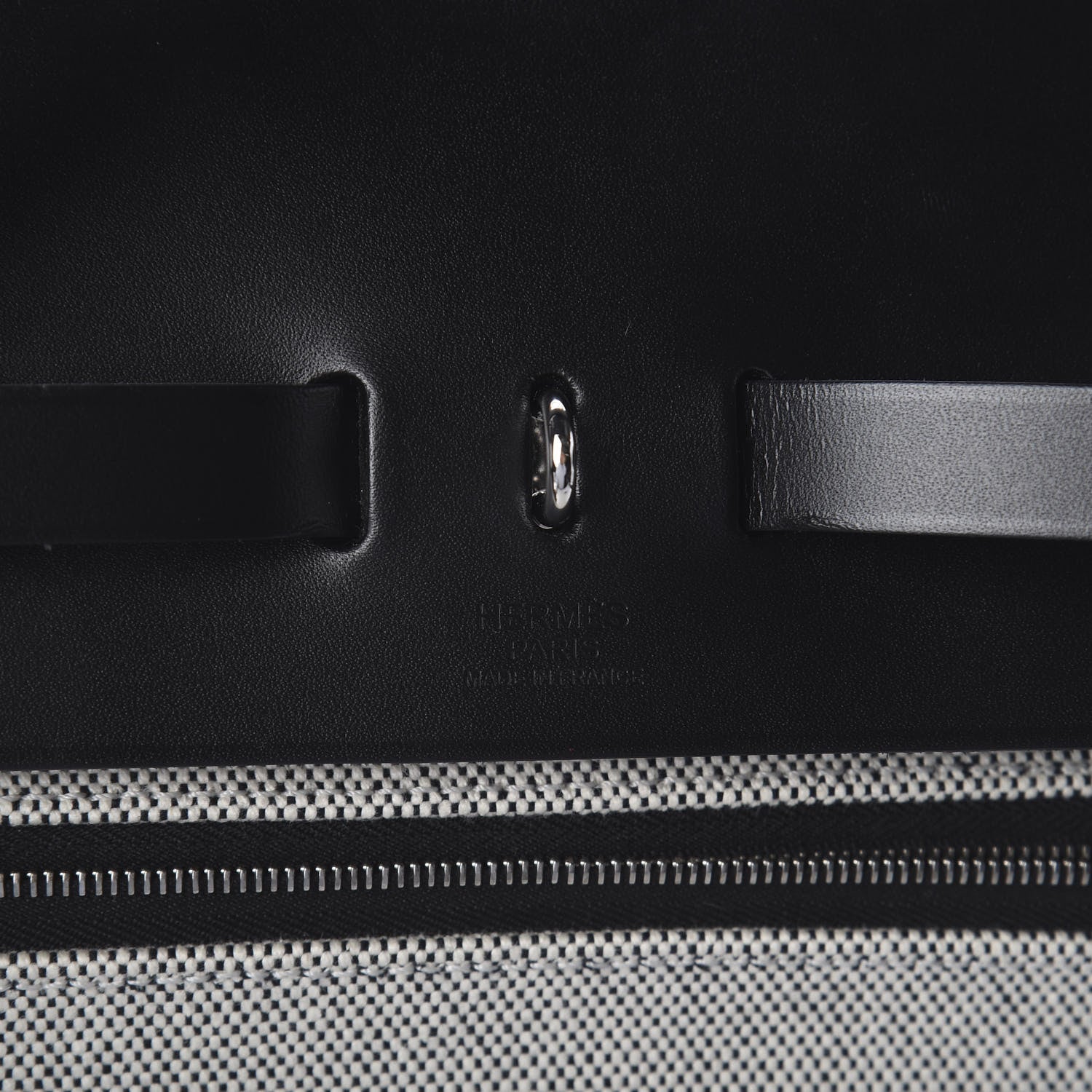 Hermes Toile H Berline Vache Hunter Herbag Zip 39 MM Black Ecru 5 of 8