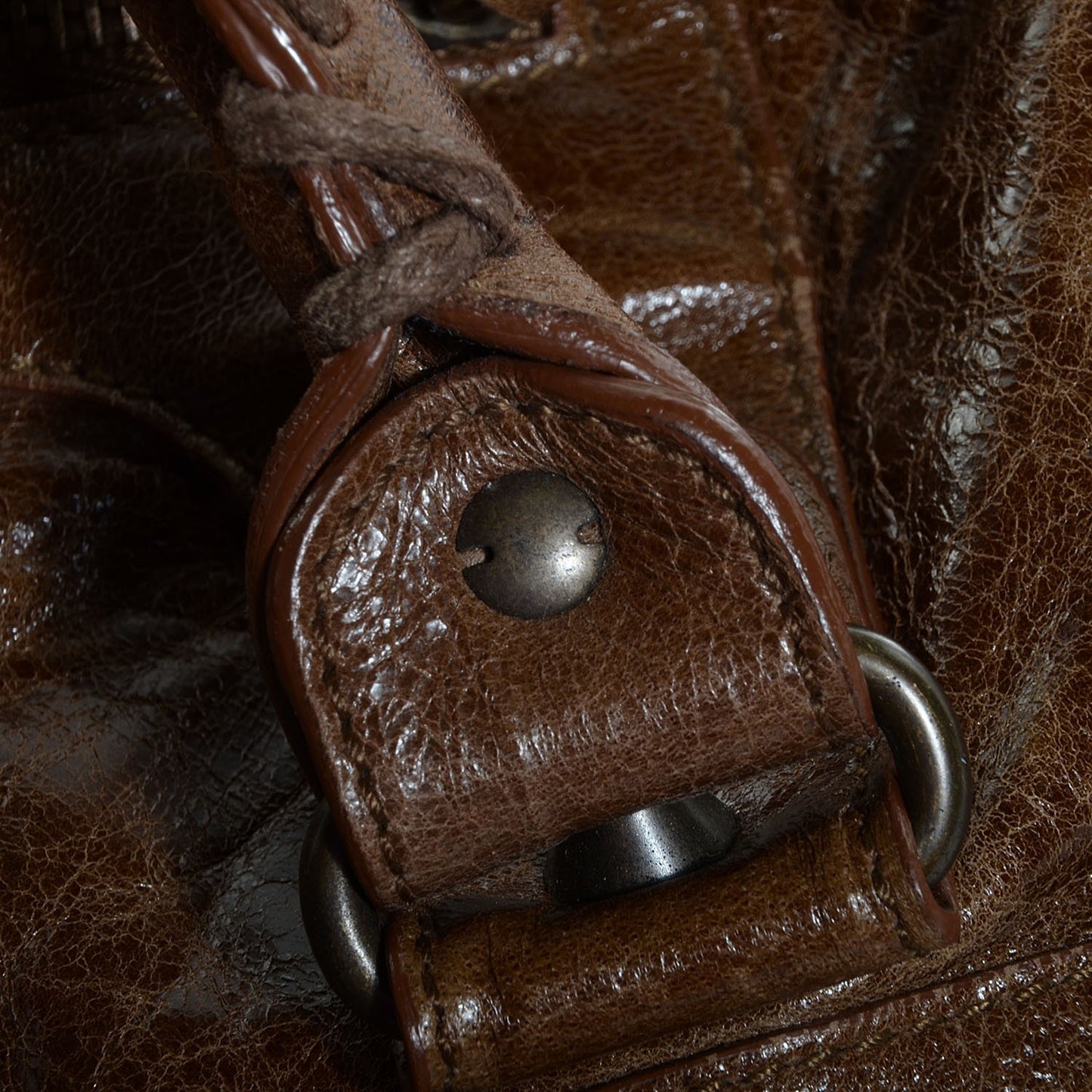 BALENCIAGI Chevre Classic Hardware Work Truffle