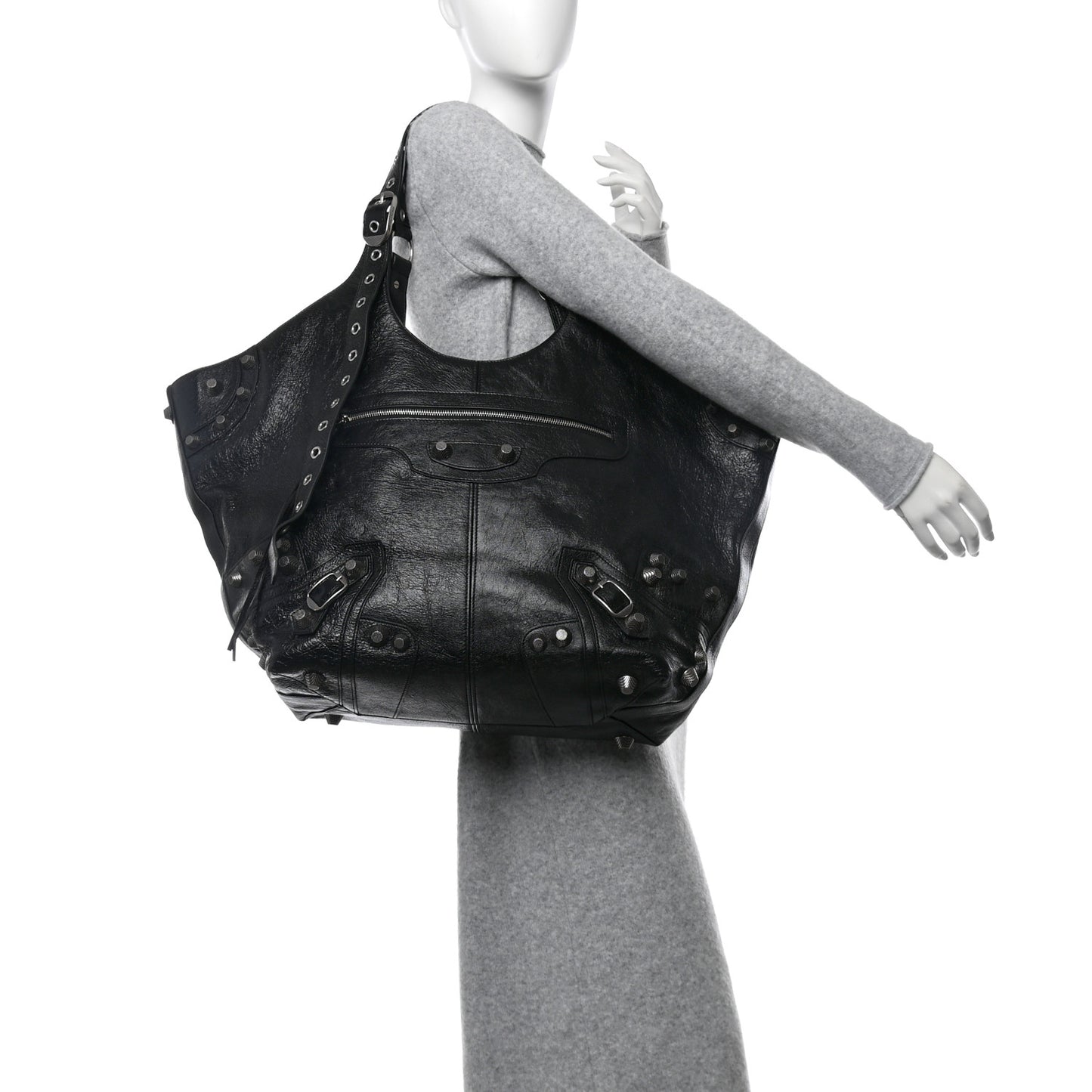 Agneau Arena Large Le Cagole Carry All Bag Black
