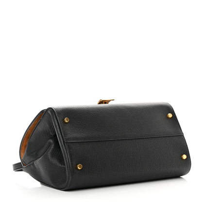 Bottega Veneta Textured Calfskin Small BV Angle Shoulder Bag Black 4 of 16