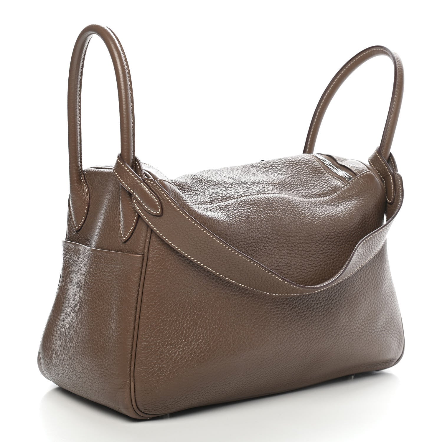 Hermes Taurillon Clemence Lindy 30 Etoupe 3 of 9