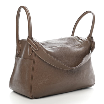 Hermes Taurillon Clemence Lindy 30 Etoupe 3 of 9