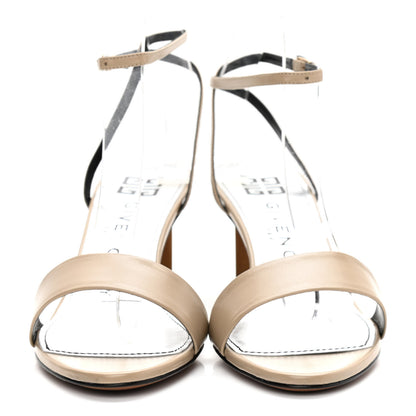 Givenchy Smooth Calfskin Triangle Sandals 40 Beige Camel 2 of 9