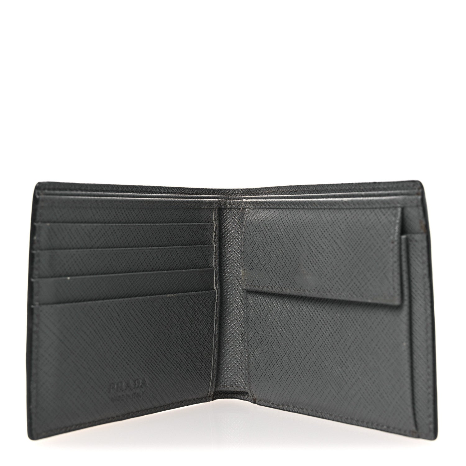Prada Saffiano Tri-Color Bi-Fold Wallet Baltico Girasole Marmo 5 of 10