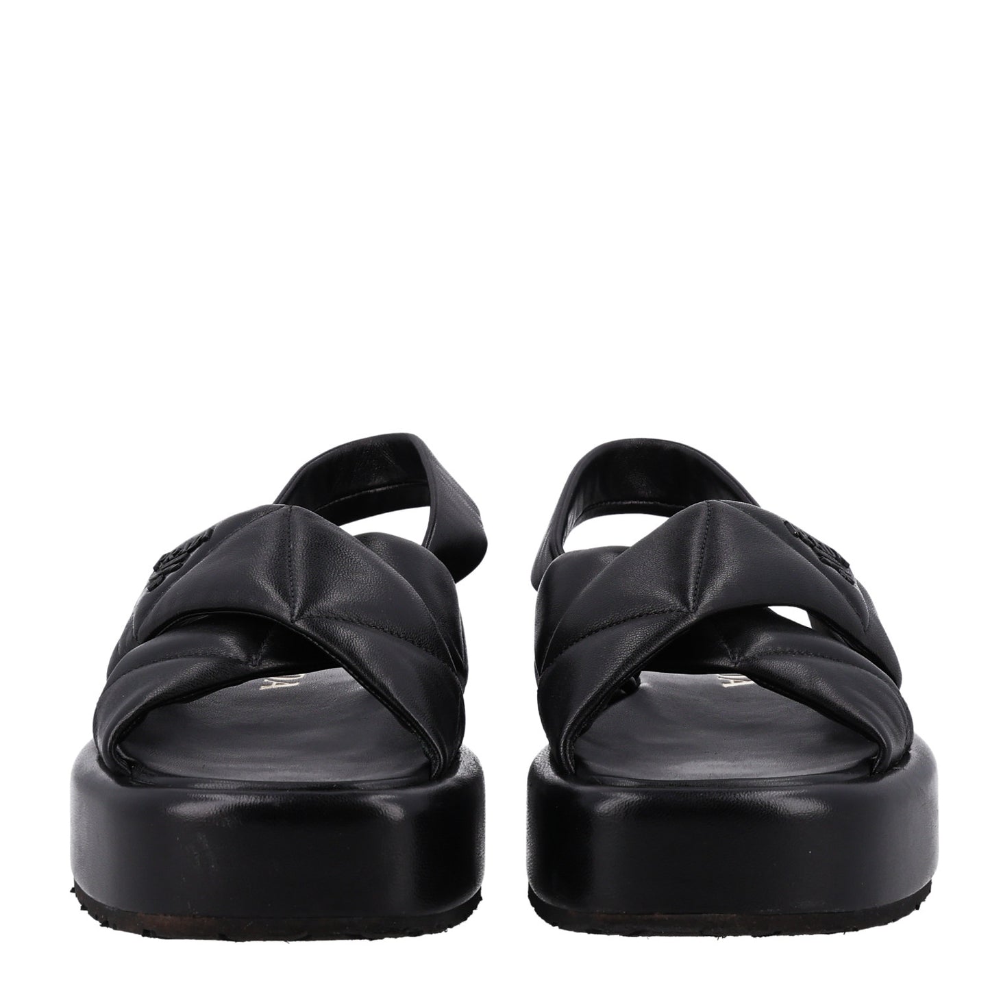 Nappa Padded Blow 20mm Slingback Sandals 36.5 Black