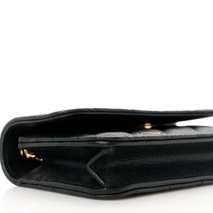 Chanel Caviar Quilted Enamel Coco Casino Flap Phone Holder With Chain Black 10 of 12
