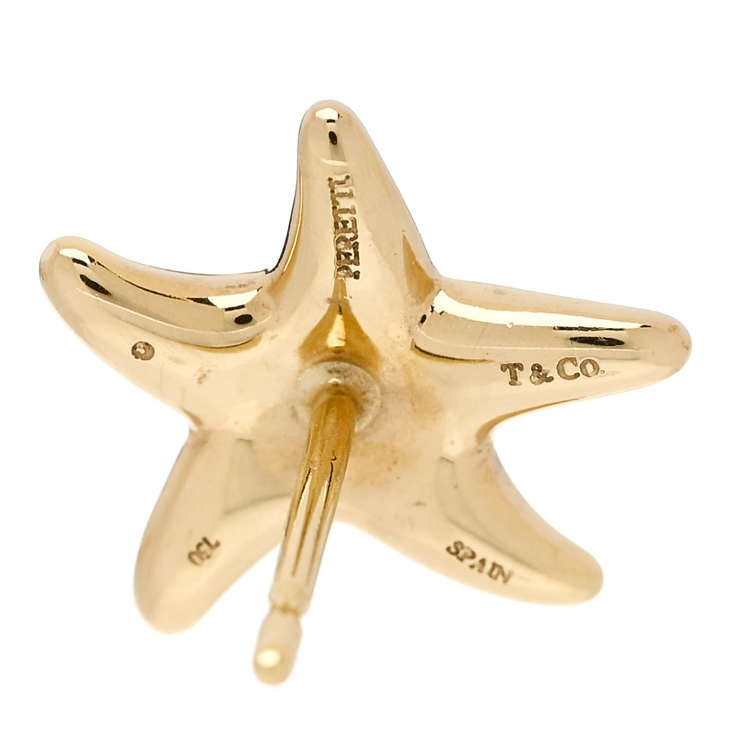 18K Yellow Gold 12mm Elsa Peretti Starfish Earrings