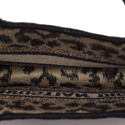 Christian Dior Canvas Mizza Embroidered Mini Leopard Book Tote Beige 4 of 4