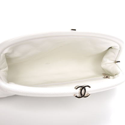 Chanel Caviar Quilted Timeless Clutch White 5 of 10