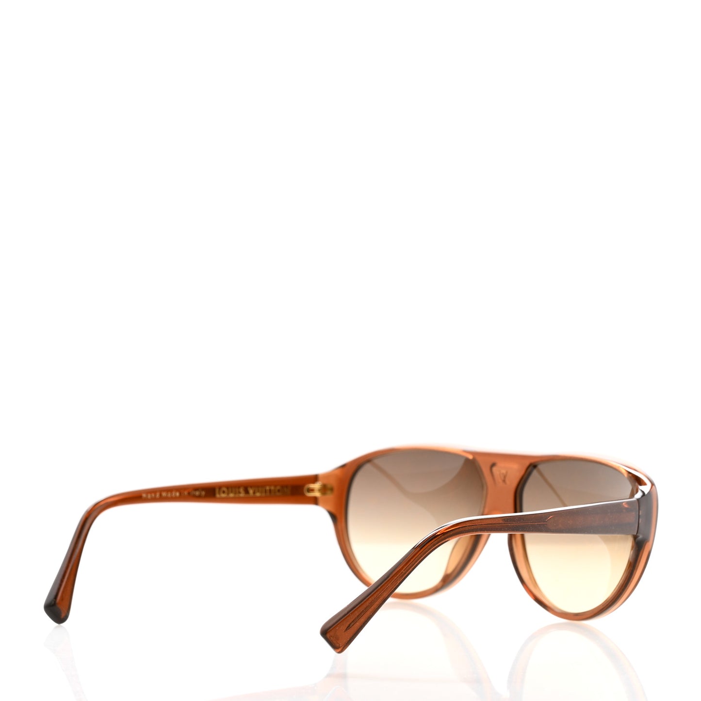 Acetate Illusion Monogram Sunglasses Z0162W Brown Glitter