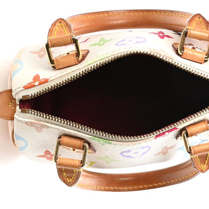 Louis Vuitton Monogram Multicolor Mini Sac HL Speedy White 4 of 6
