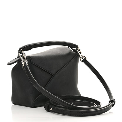 Loewe Calfskin Mini Puzzle Edge Bag Black 3 of 10