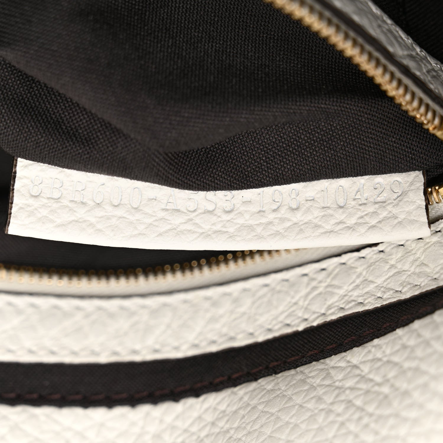Fendi X FILA Calfskin Mania Fringe Baguette White 6 of 10