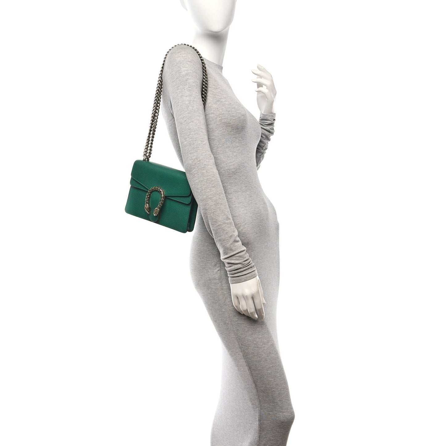 Calfskin Mini Dionysus Shoulder Bag Emerald