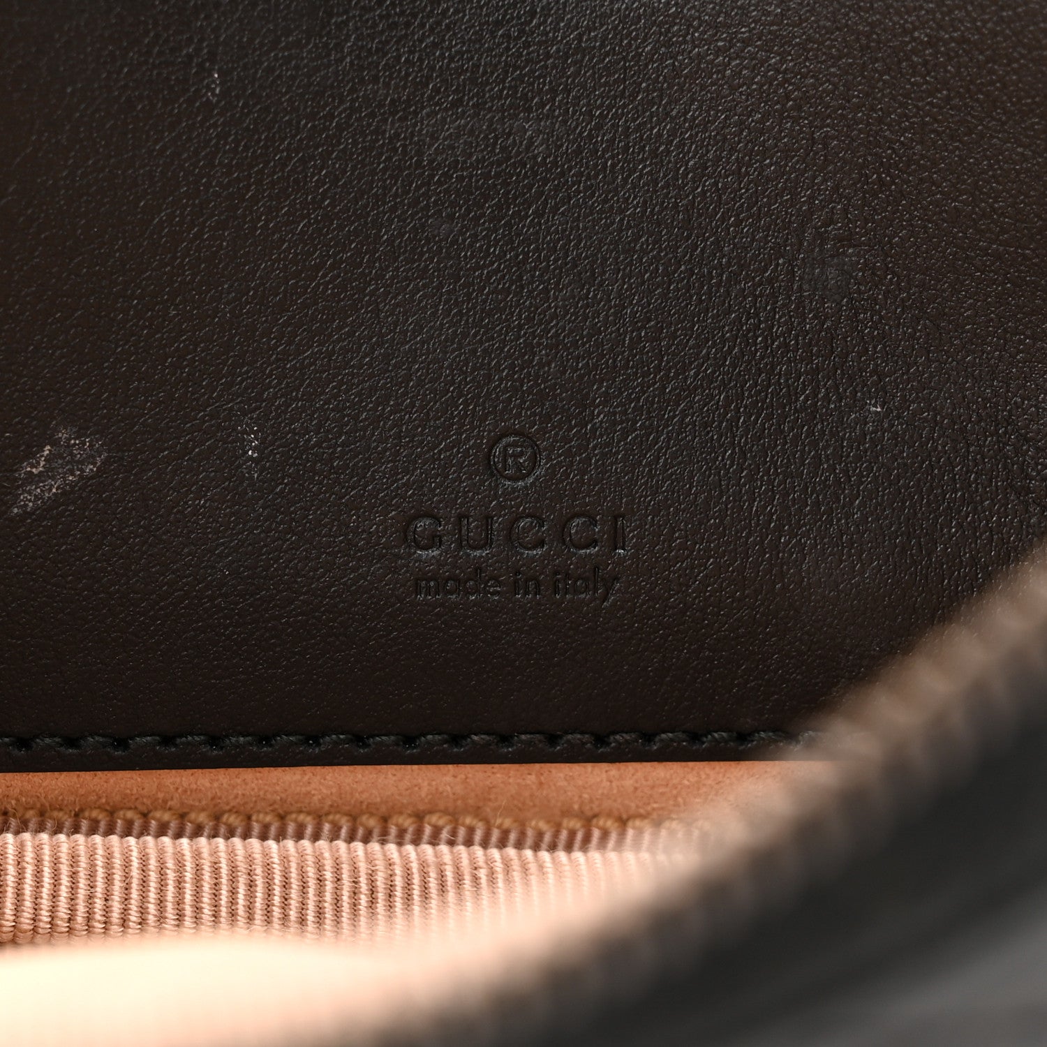 Gucci Calfskin Matelasse Mini GG Marmont Chain Crossbody Bag Black 6 of 14