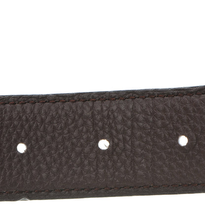 Hermes Swift Togo 32mm Belt Strap 95 Black Chocolate 4 of 7