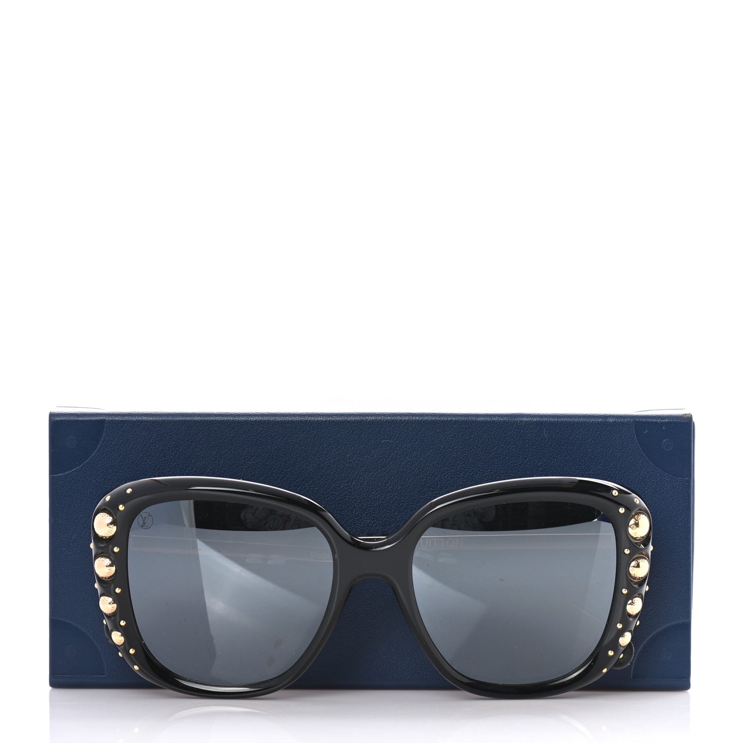 Oversized Studded Sunglasses Z1126W Black