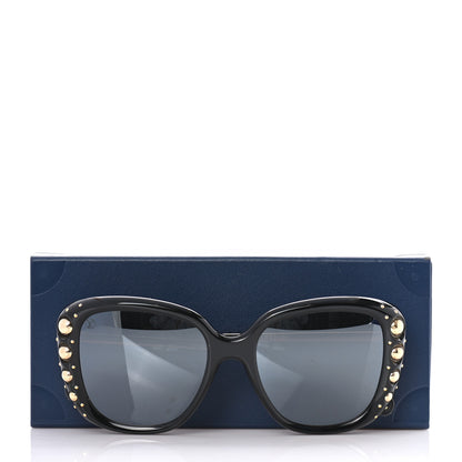 Louis Vuitton Oversized Studded Sunglasses Z1126W Black 10 of 10