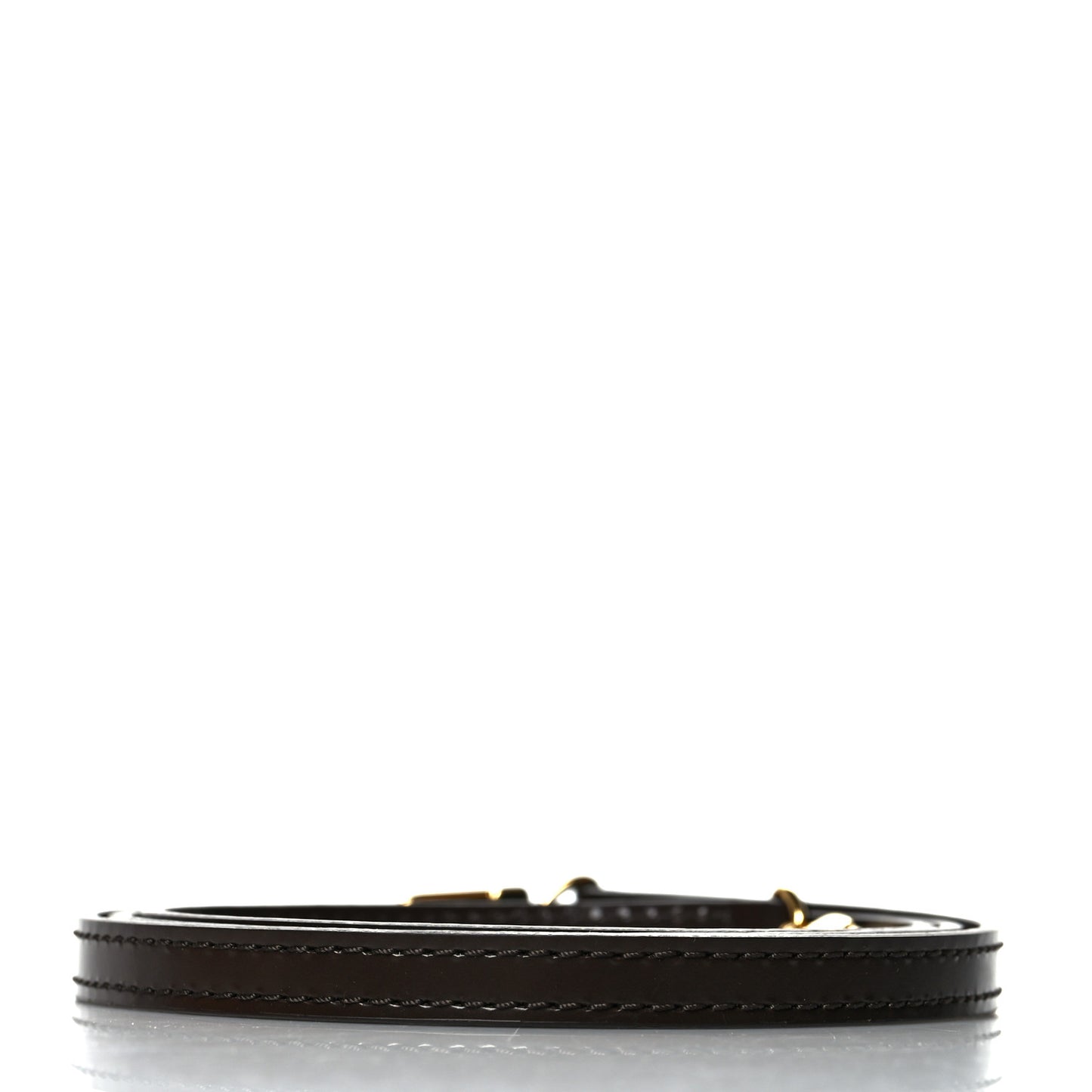 Calfskin 12mm Adjustable Shoulder Strap Brown