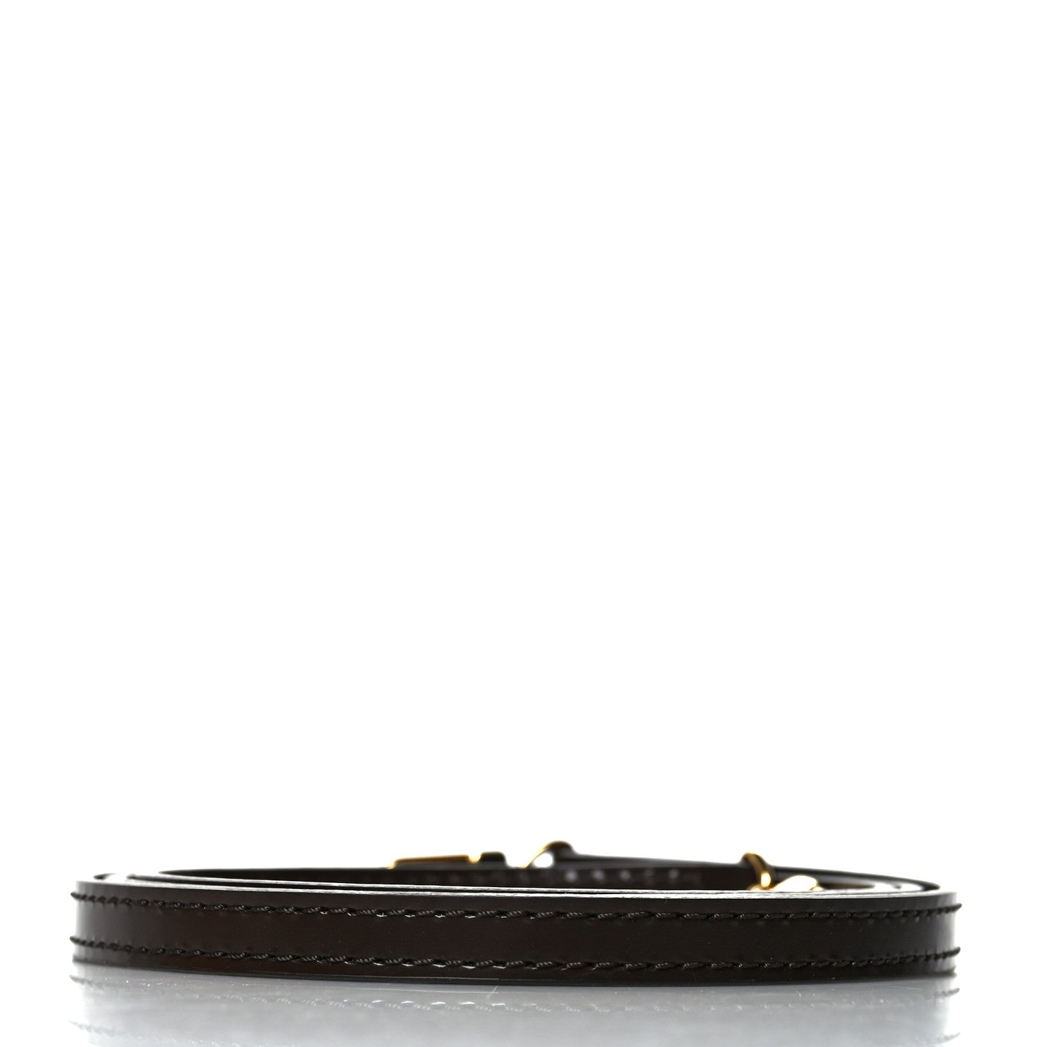Louis Vuitton Calfskin 12mm Adjustable Shoulder Strap Brown 2 of 3