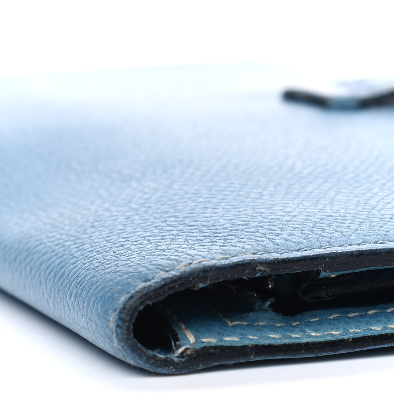 Hermes Epsom Bearn Wallet Blue Jean 10 of 13