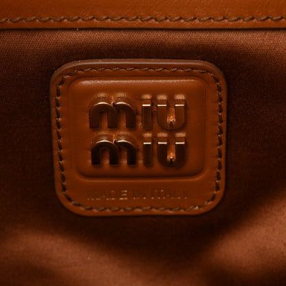 Miu Miu Soft Calf Softy Large Beau Top Handle Bag Cognac 6 of 9