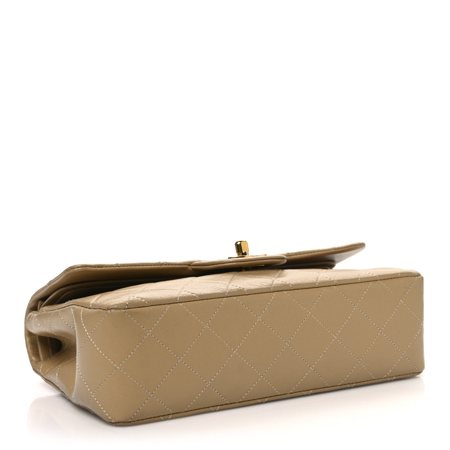 Chanel Lambskin Quilted Small Double Flap Beige 4 of 12