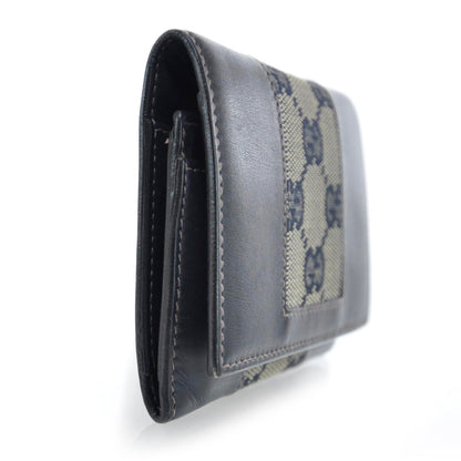 Gucci Monogram Web Compact Wallet Navy 4 of 10