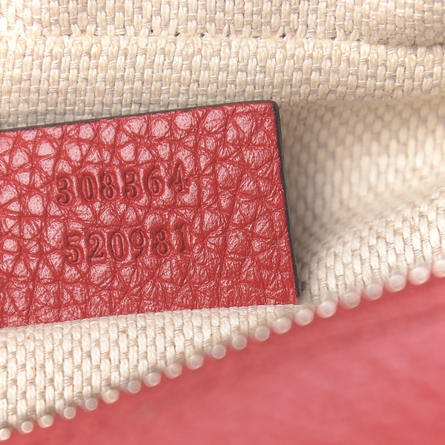 Gucci Pebbled Calfskin Small Soho Disco Bag Tabasco Red 7 of 12