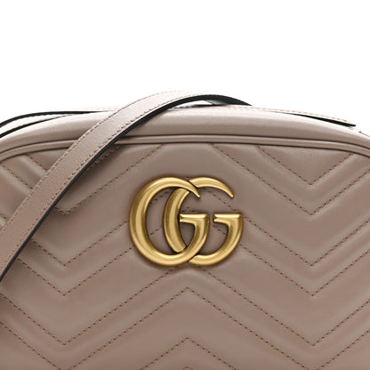 Gucci Calfskin Matelasse Small GG Marmont Chain Shoulder Bag Porcelain Rose 8 of 12