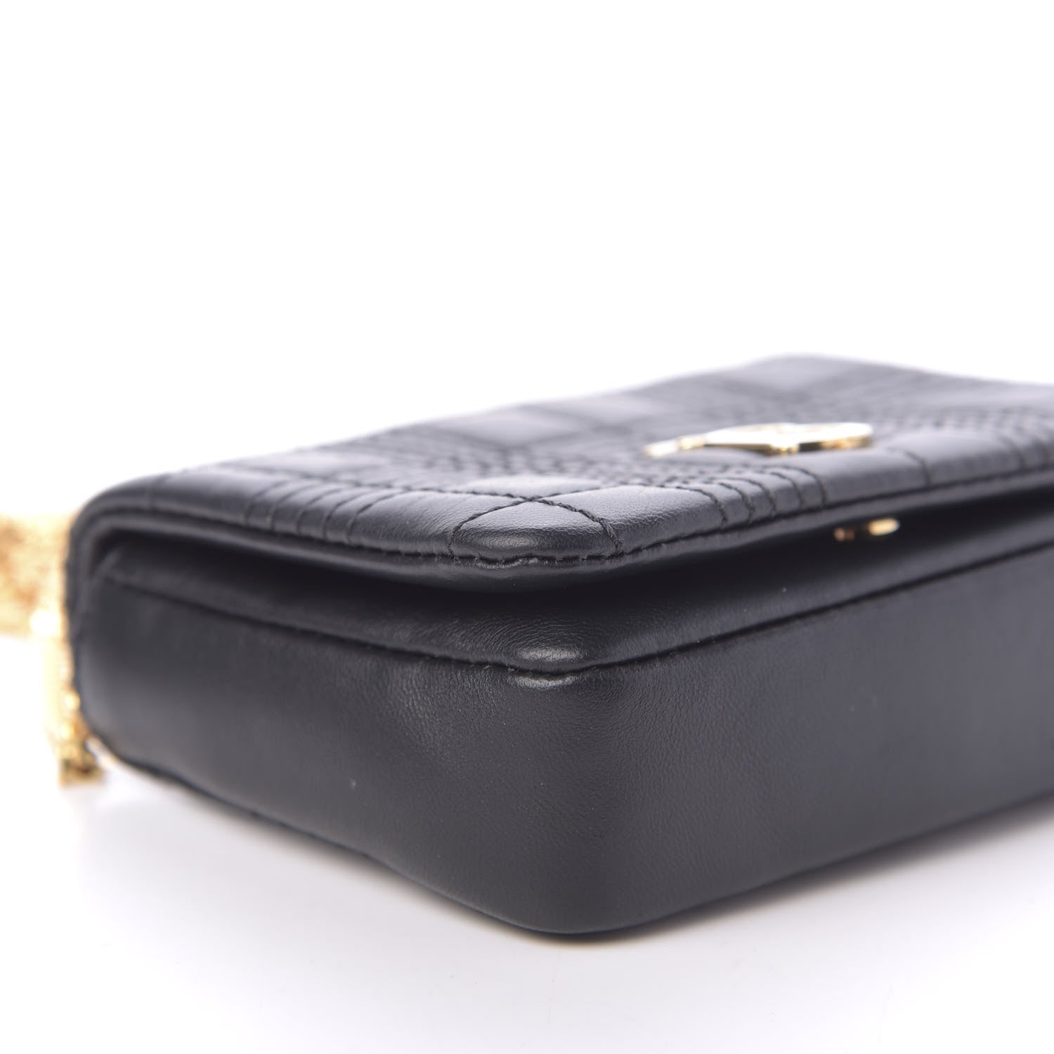 Burberry Lambskin Quilted Micro Lola Bag Black 6 of 10