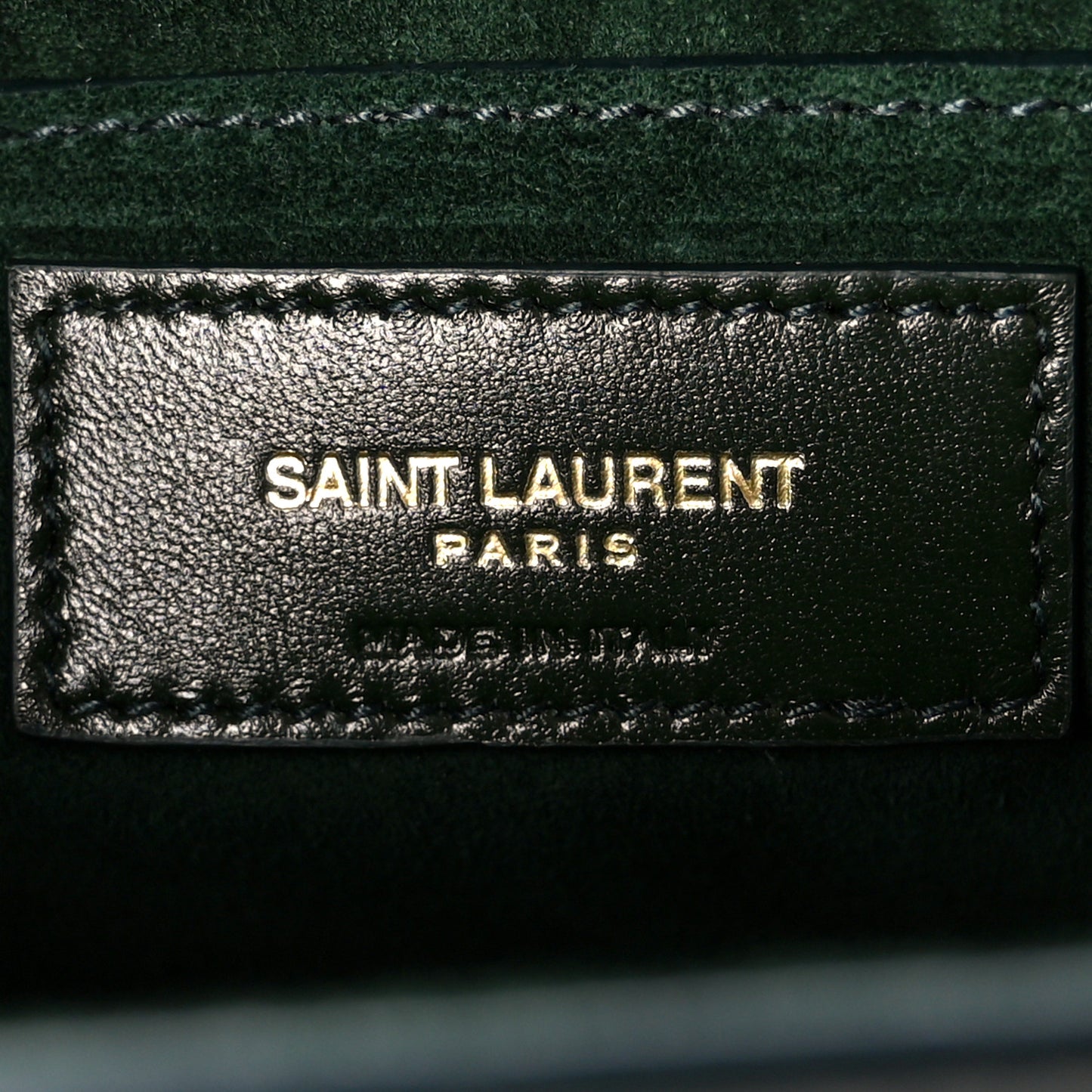 Calfskin Medium Monogram Sunset New Vert Fonce