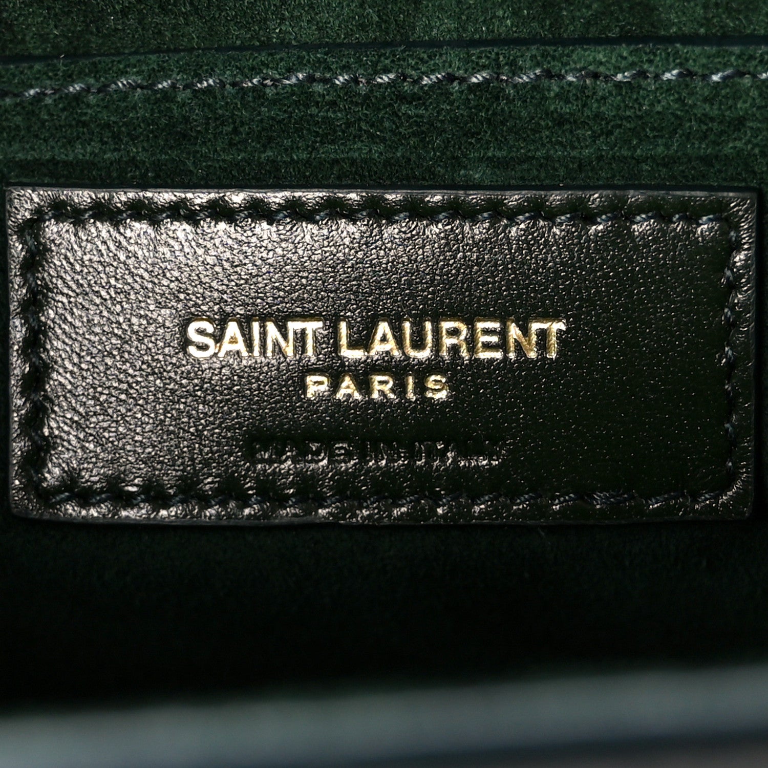 Saint Laurent Calfskin Medium Monogram Sunset New Vert Fonce 6 of 12